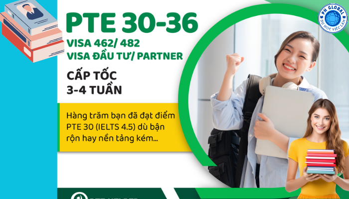 Luyện PTE 30 - 36 cấp tốc